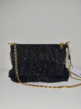 REISS
Crystal-Embellished Mesh Shoulder Bag